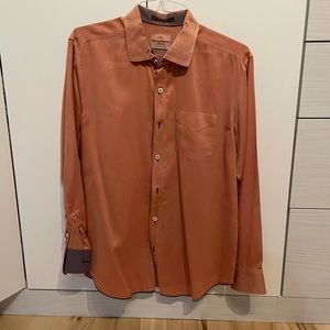 Tommy Bahama Orange Button Down